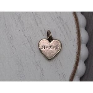 James Avery 925 A+E+R Heart Charm 3.16G / 0.6in